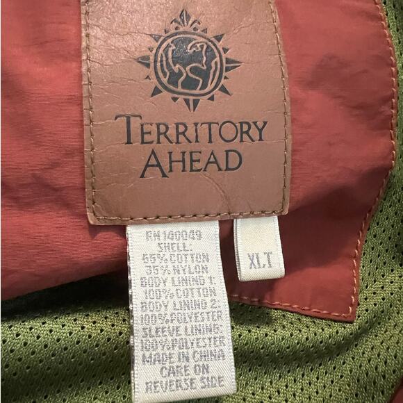 Territory Ahead Men's Canvas Utility Coat w/Hood in Rust and Gold Size XL Tall - Picture 4 of 10